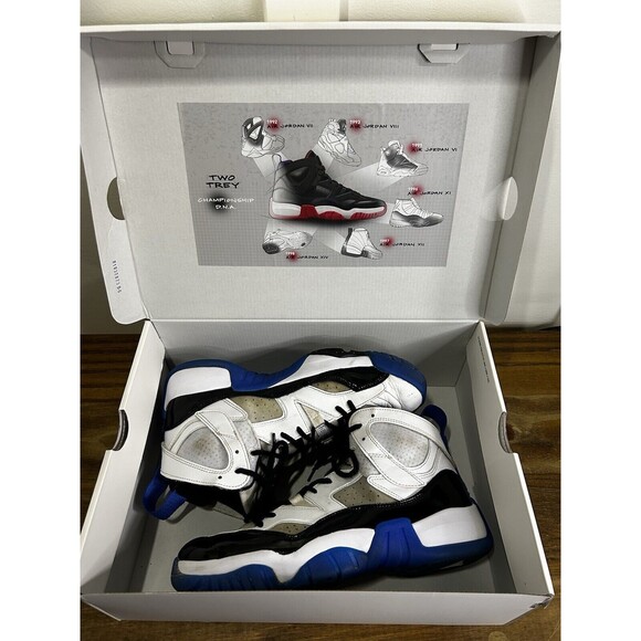 Size 9.5 - Jordan Jumpman Two Trey Concord Royal With Original Box - Picture 6 of 8